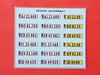 Nassschiebebilder 18 tlg, Euro-Kennzeichen, "Dänemark", Lkw+Anhänger, Satz 1, Ep. V-VI, H0